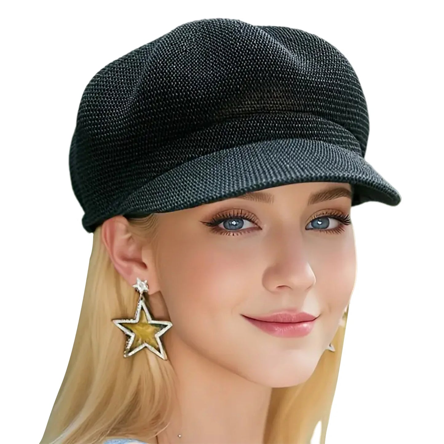 Women's Trendy Beret Hats Classic French Style Beret for Women Solid Color Soft Fabric Summer Sun Protection Beret for Outdoor