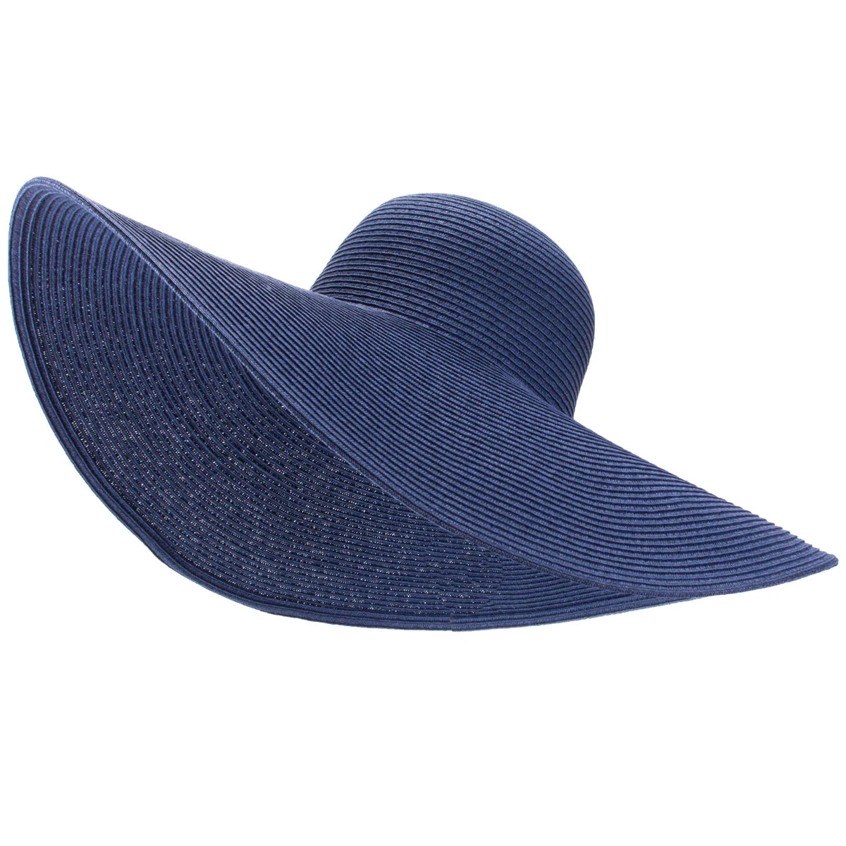 Lawliet 7.1''/18cm Foldable Oversized Huge Wide Brim Sun Beach Straw Hats Wedding Womens Floppy Party Dressy A330