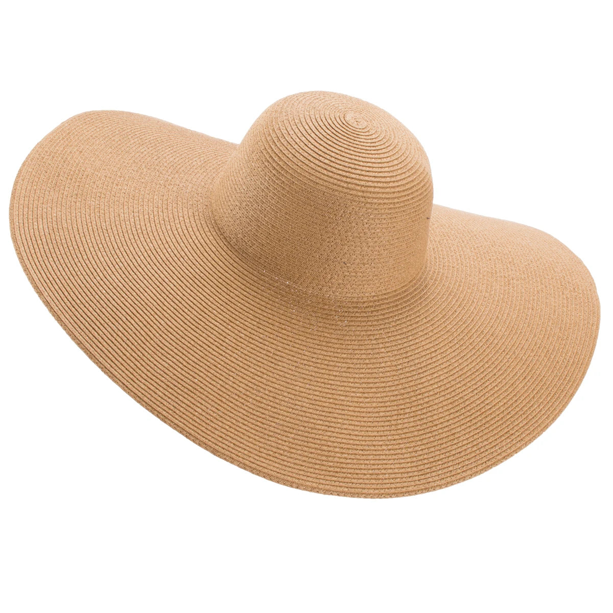 Lawliet 7.1''/18cm Foldable Oversized Huge Wide Brim Sun Beach Straw Hats Wedding Womens Floppy Party Dressy A330