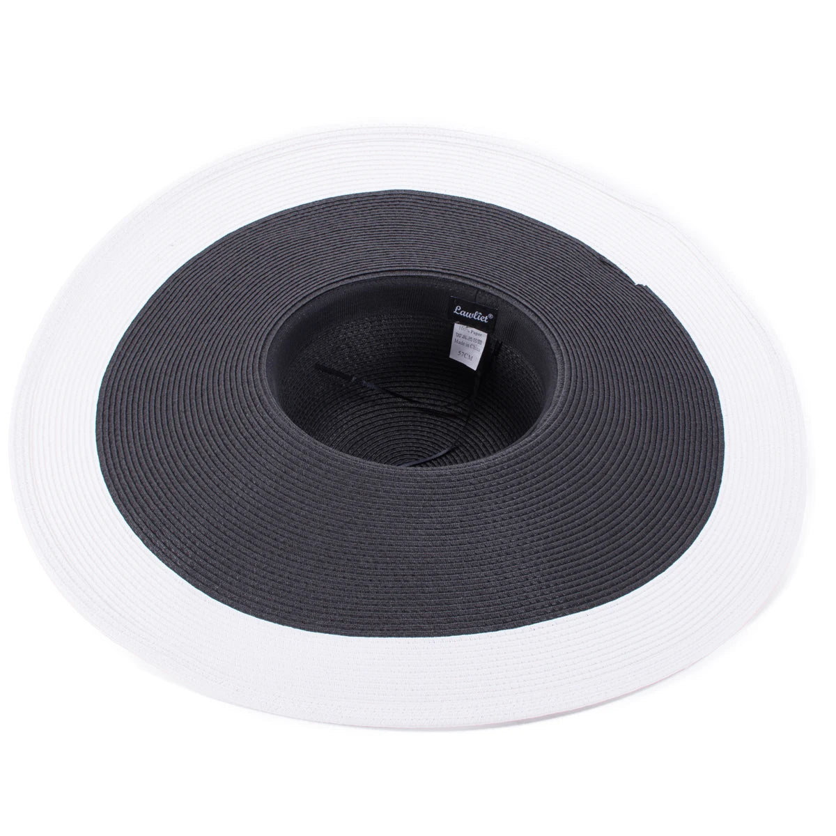 Lawliet 7.1''/18cm Foldable Oversized Huge Wide Brim Sun Beach Straw Hats Wedding Womens Floppy Party Dressy A330