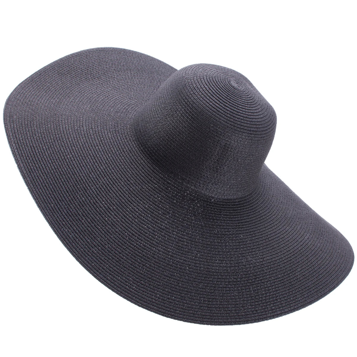 Lawliet 7.1''/18cm Foldable Oversized Huge Wide Brim Sun Beach Straw Hats Wedding Womens Floppy Party Dressy A330