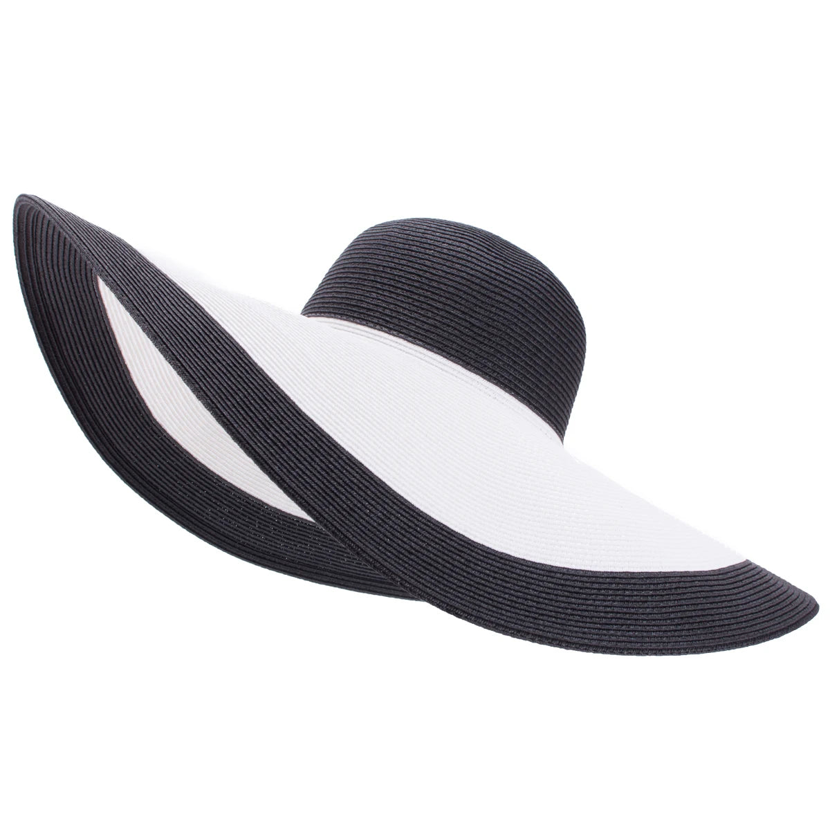 Lawliet 7.1''/18cm Foldable Oversized Huge Wide Brim Sun Beach Straw Hats Wedding Womens Floppy Party Dressy A330