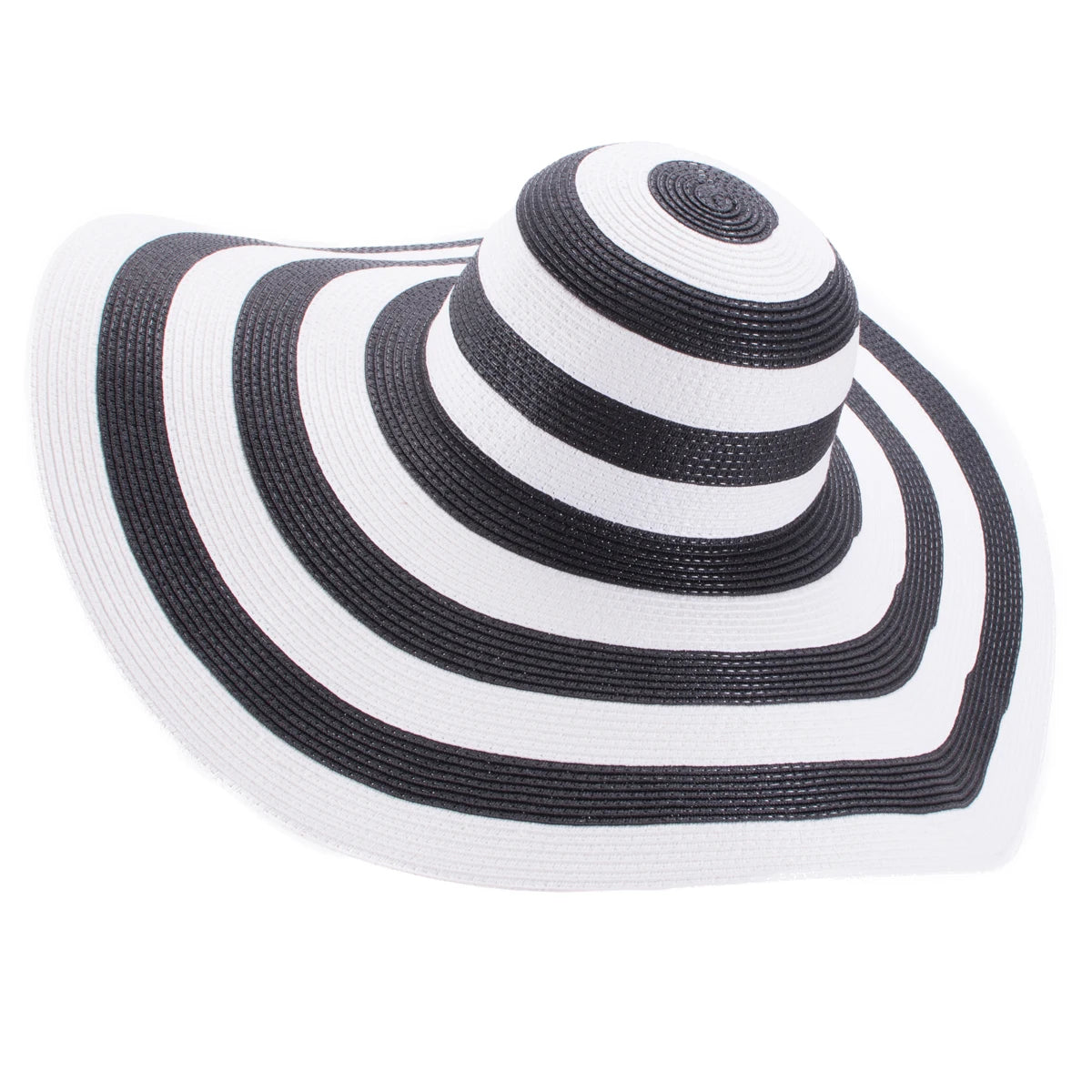 Lawliet 7.1''/18cm Foldable Oversized Huge Wide Brim Sun Beach Straw Hats Wedding Womens Floppy Party Dressy A330