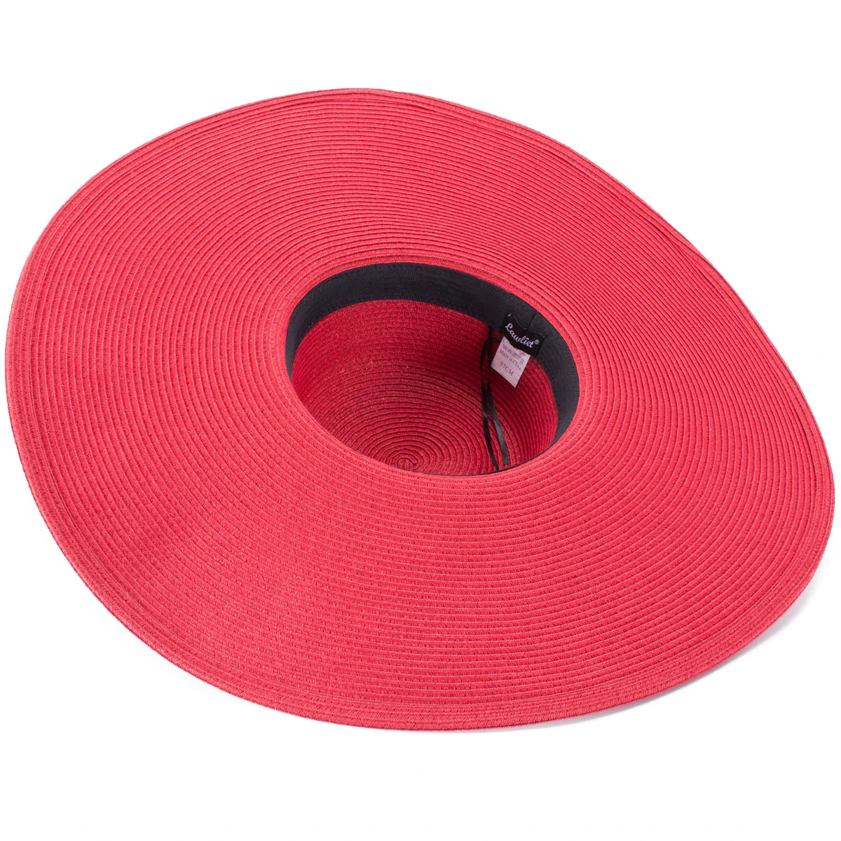 Lawliet 7.1''/18cm Foldable Oversized Huge Wide Brim Sun Beach Straw Hats Wedding Womens Floppy Party Dressy A330