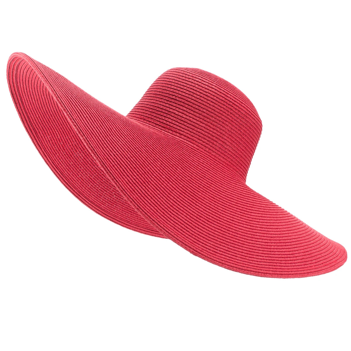 Lawliet 7.1''/18cm Foldable Oversized Huge Wide Brim Sun Beach Straw Hats Wedding Womens Floppy Party Dressy A330