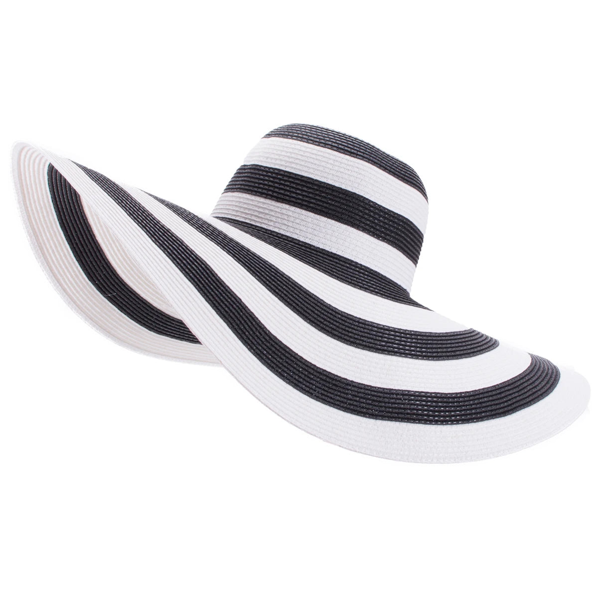 Lawliet 7.1''/18cm Foldable Oversized Huge Wide Brim Sun Beach Straw Hats Wedding Womens Floppy Party Dressy A330