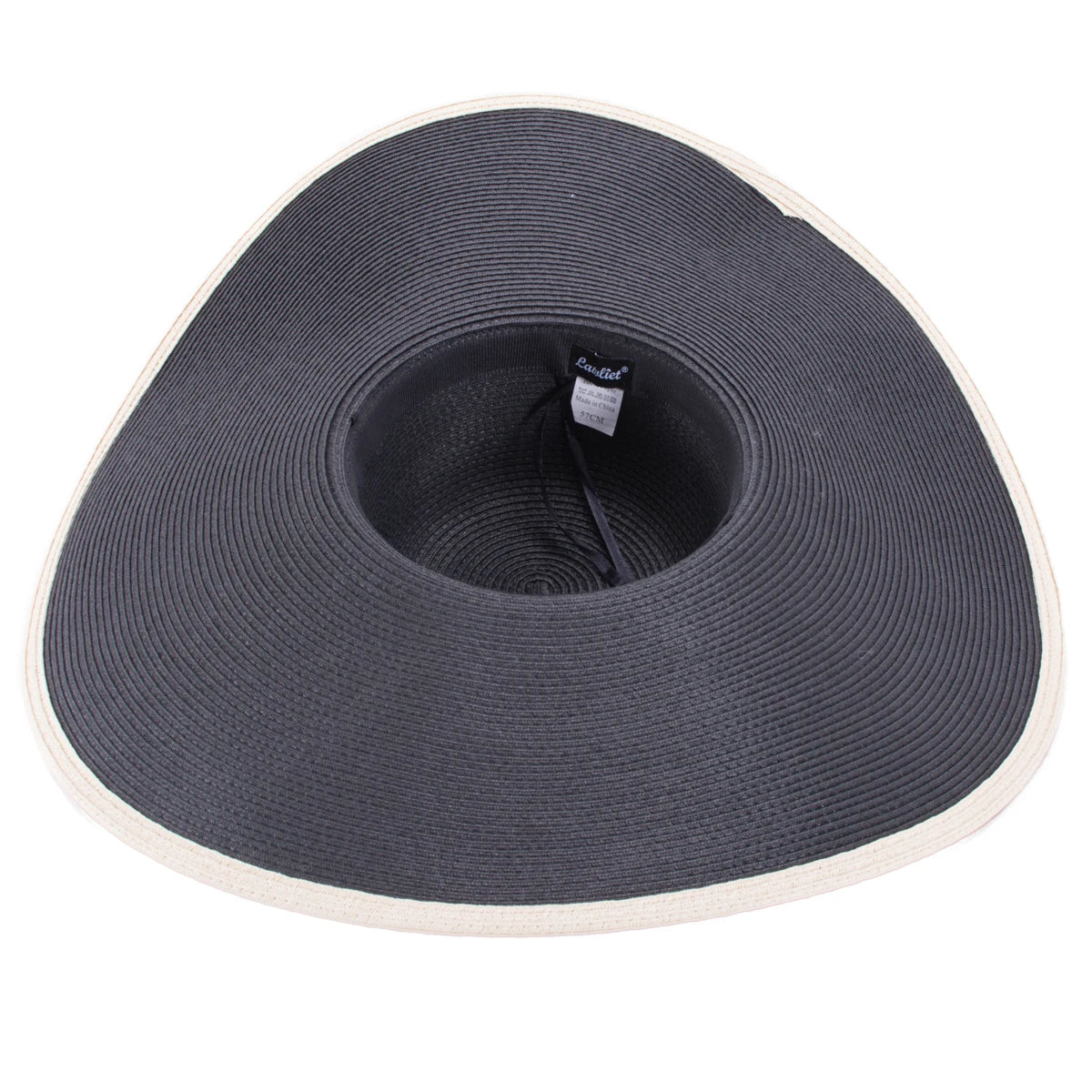 Lawliet 7.1''/18cm Foldable Oversized Huge Wide Brim Sun Beach Straw Hats Wedding Womens Floppy Party Dressy A330