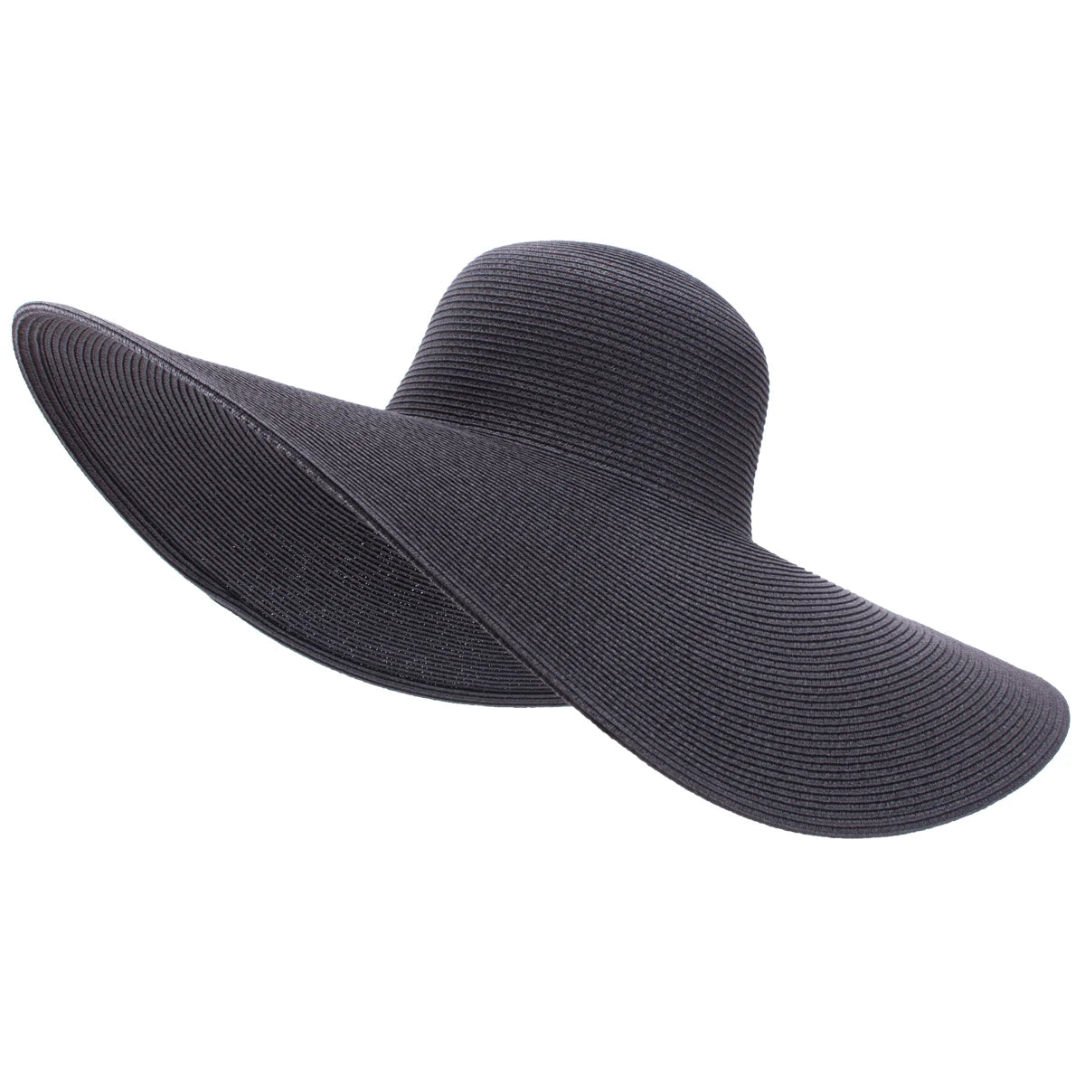 Lawliet 7.1''/18cm Foldable Oversized Huge Wide Brim Sun Beach Straw Hats Wedding Womens Floppy Party Dressy A330