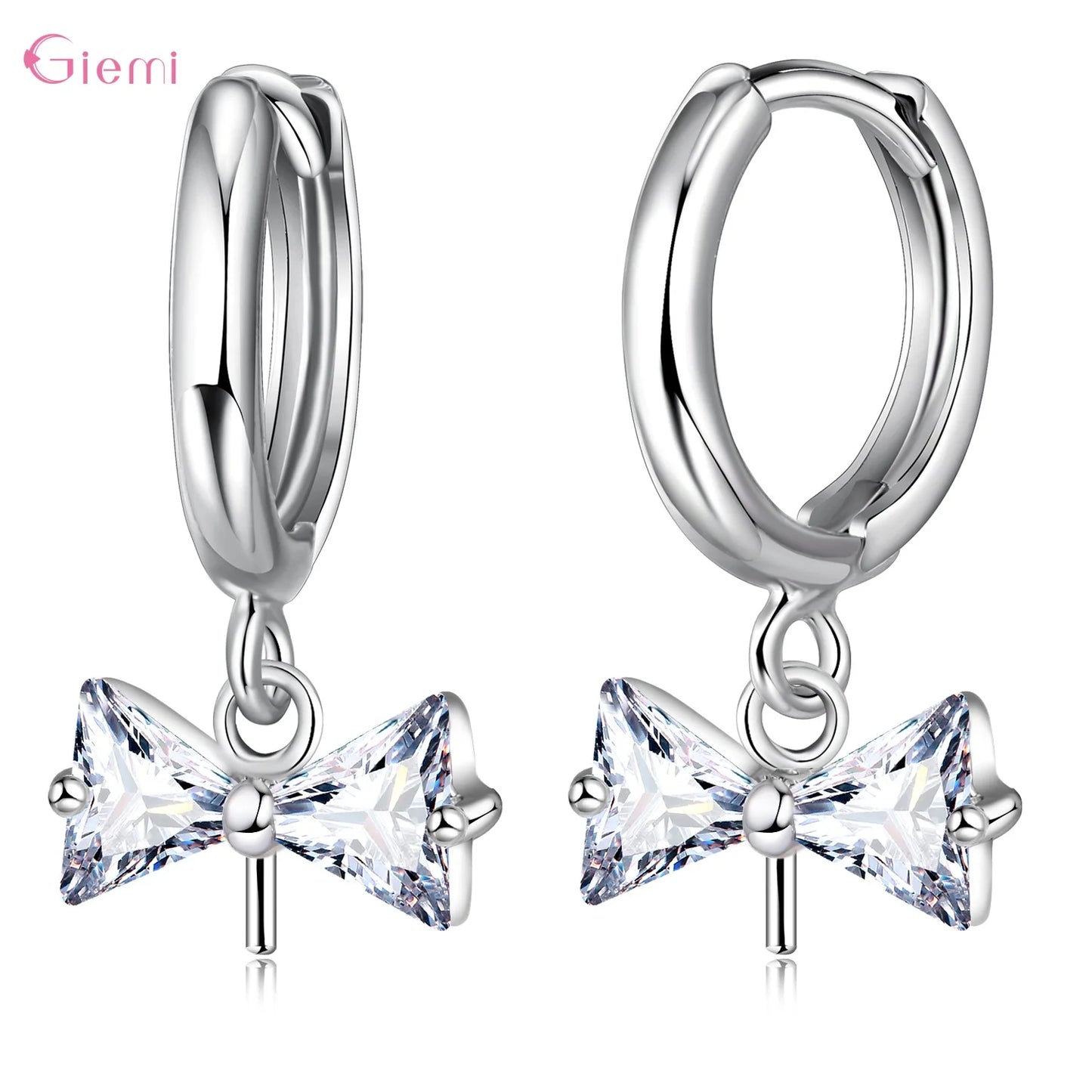 925 Sterling Silver Retro Crystal Wedding Drop Earrings For Women Girls Trend Fashion Jewelry Wholesale