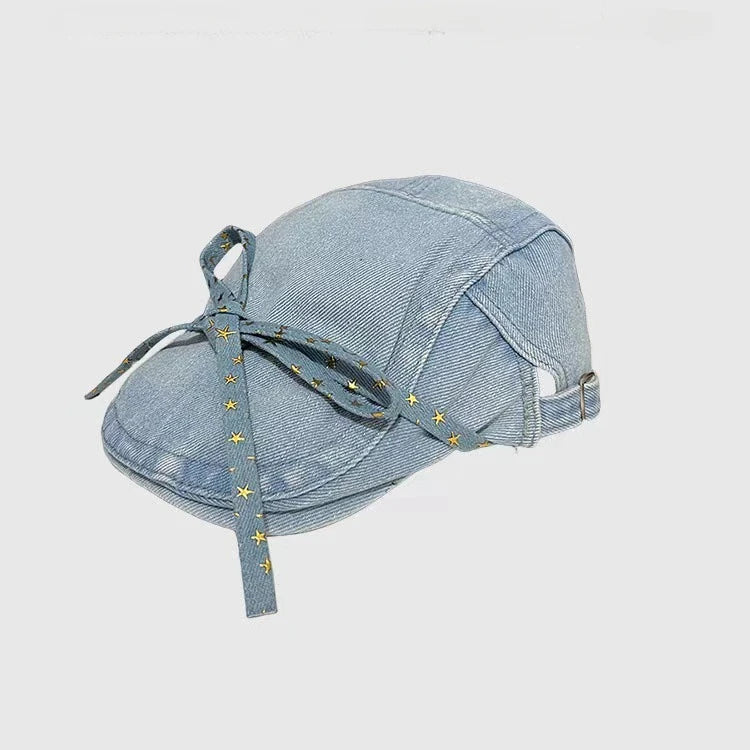 Bow & Diamond Heart Denim Baseball Cap – Cute, Fierce & Totally That Girl 🎀🧢