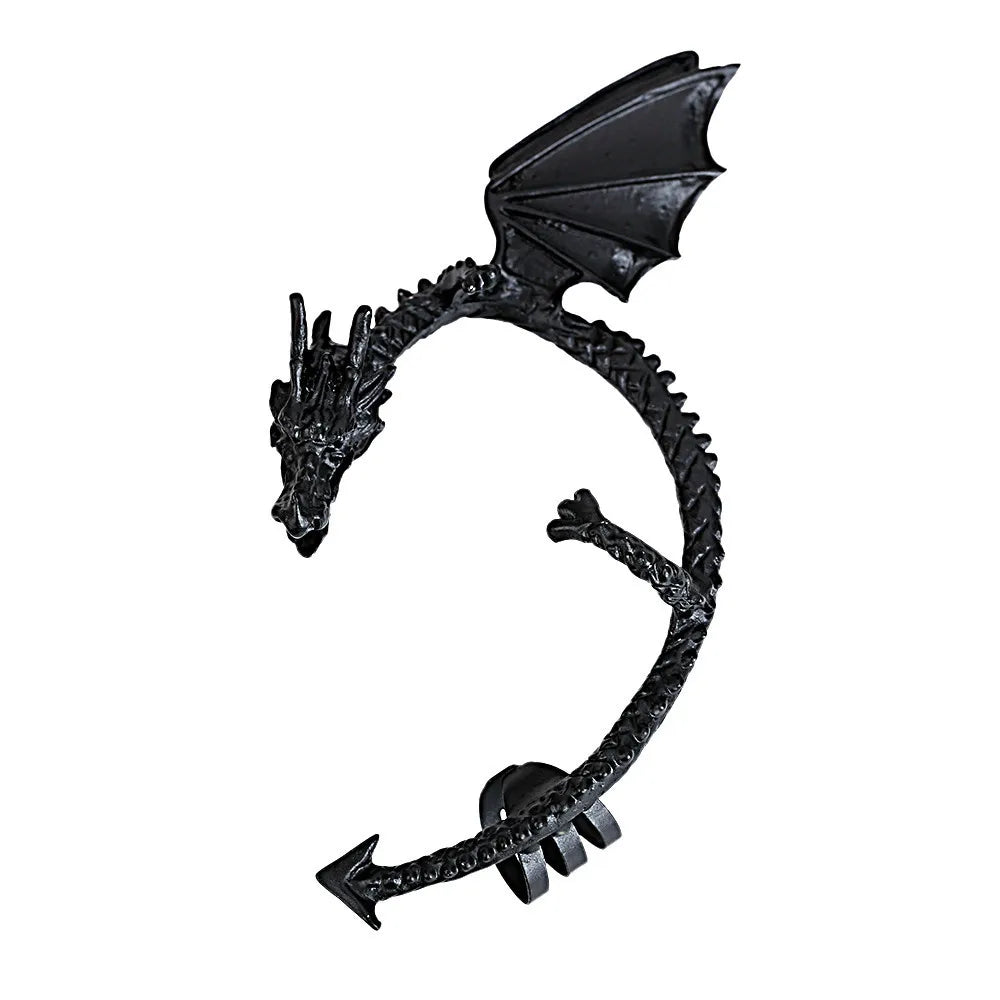 Retro Vintage Gothic Rock Punk Twine Dragon Shape Ear Cuff  Earring Earrings for Women Men  Earrings