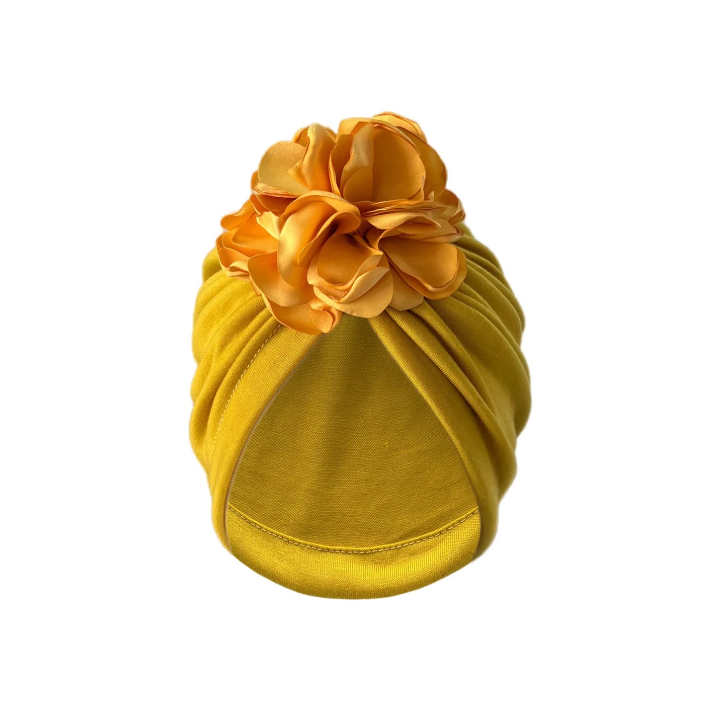 Women Turban Hat Bonnet Indian Cap Head Wrap Big Flower Elastic Hair Bands Hat Beanie Ladies Girls Hair Accessories