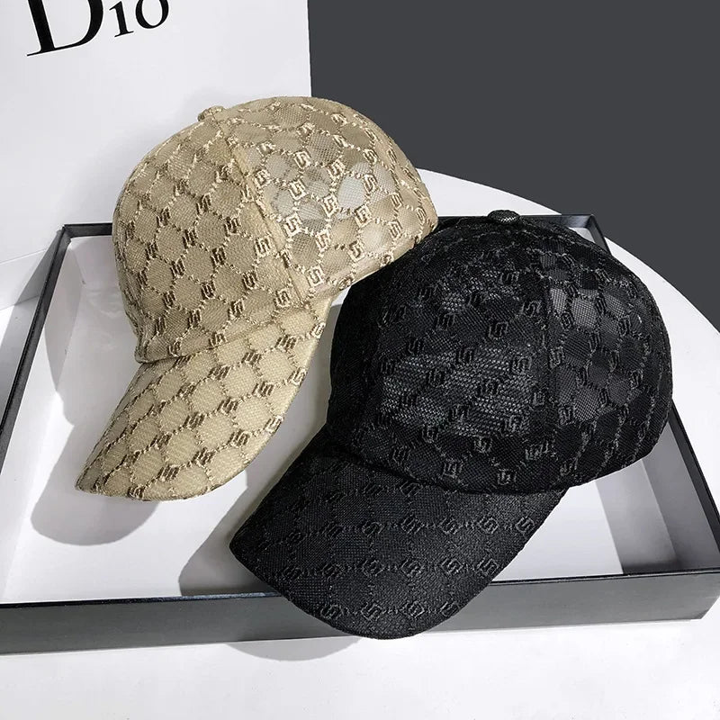Summer Lace Mesh Baseball Cap – Breathable Cotton, Sun Protection & Giving Effortless Outdoor It-Girl Energy ☀️🌸