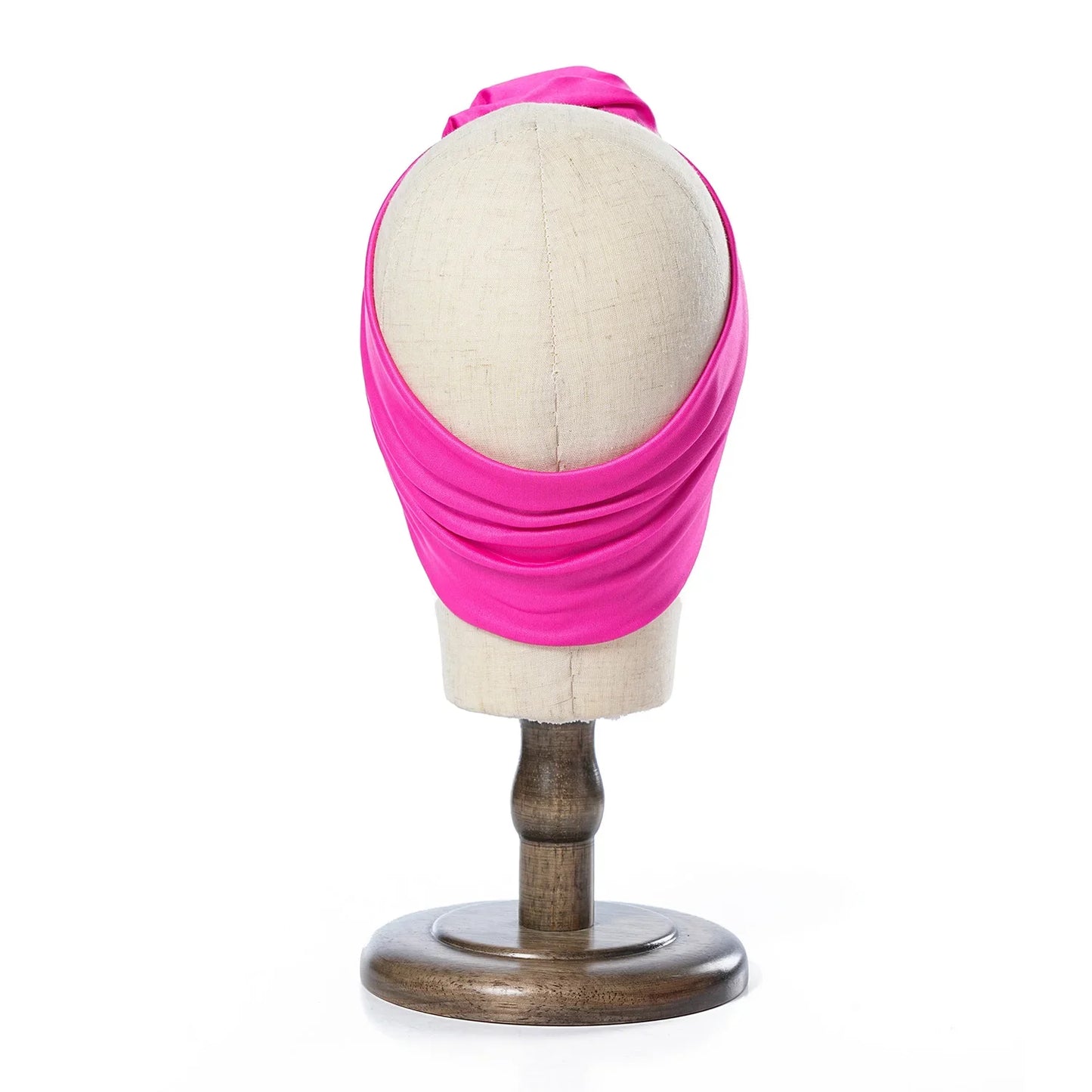 Big Rose Flower Turban Wrap — Boho Elastic Headband for Every Season