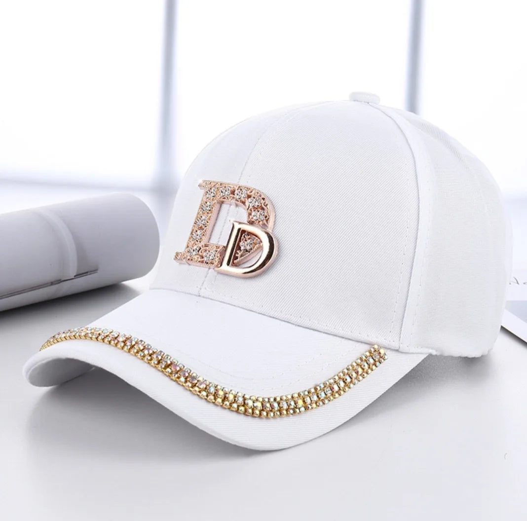 Fashion Diamond D Letter Cap