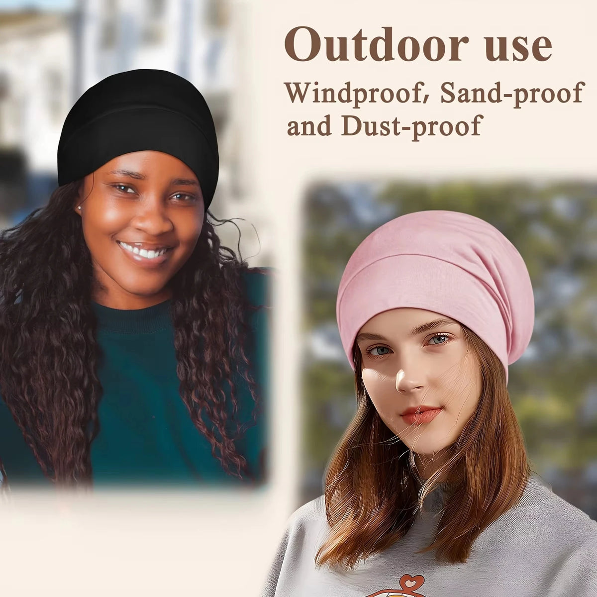 Satin-Lined Sleeping Hair Cap – Double Layer, Elastic Fit & Your Hair’s New Best Friend 🌙✨