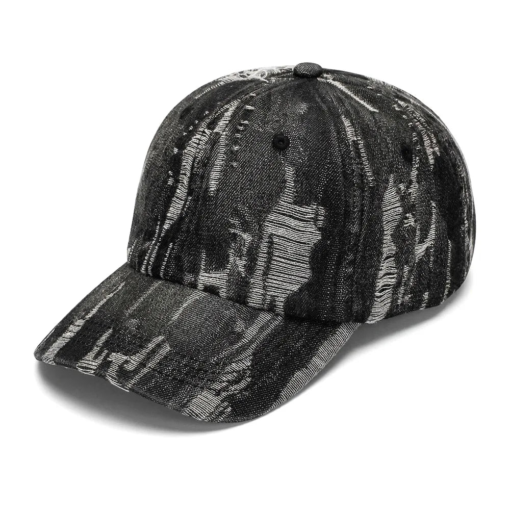 Distressed Denim Cap – The It-Girl Hat You Didn't Know You Needed 🧢✨