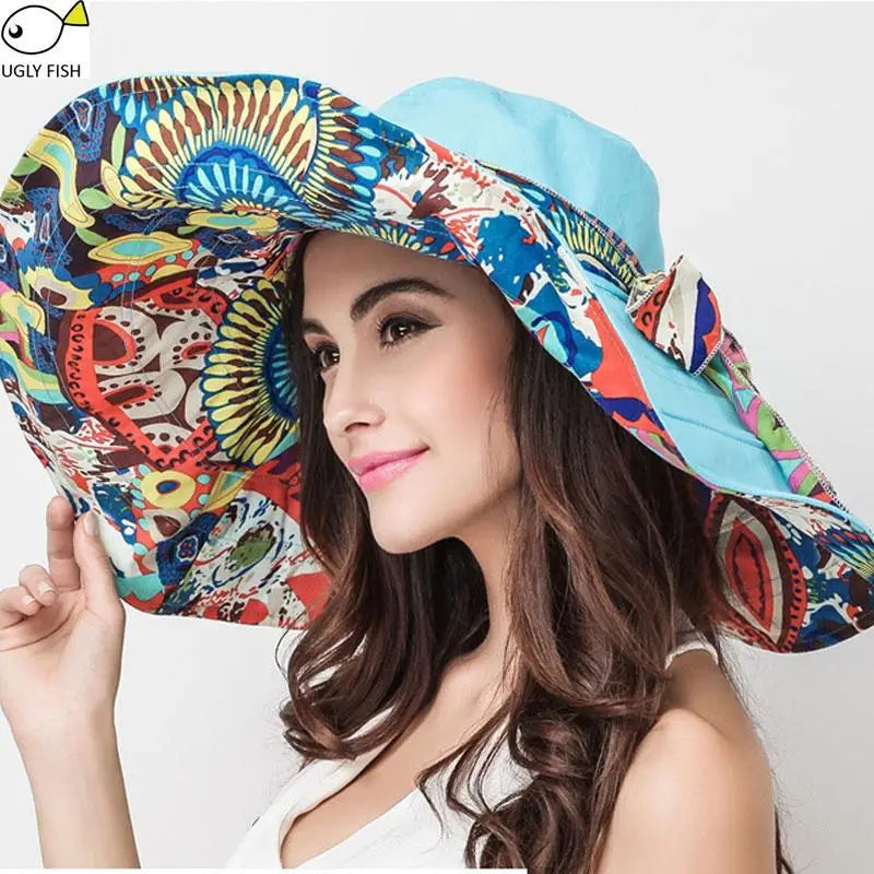 Wide Brim Floral Sun Hat – Your Ultimate Beach Day Crown ☀️🌸