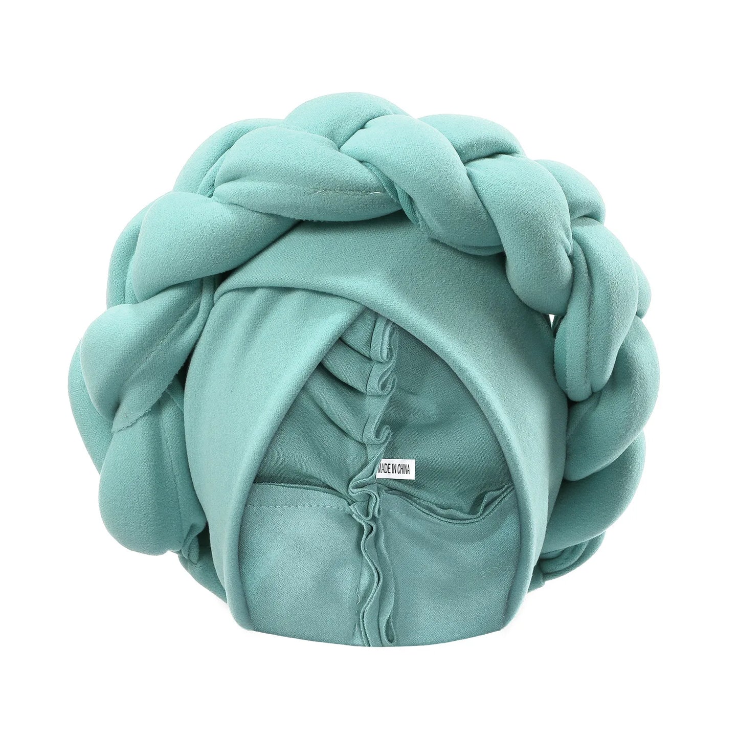 New Exaggerated Braids Turban Cap for Women African Wedding Party Headwear Hats Bonnets Headband Hat Hijab Cap