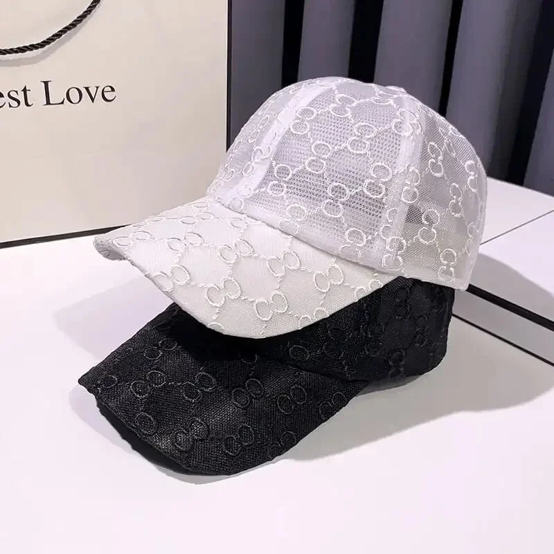 Summer Lace Mesh Baseball Cap – Breathable Cotton, Sun Protection & Giving Effortless Outdoor It-Girl Energy ☀️🌸