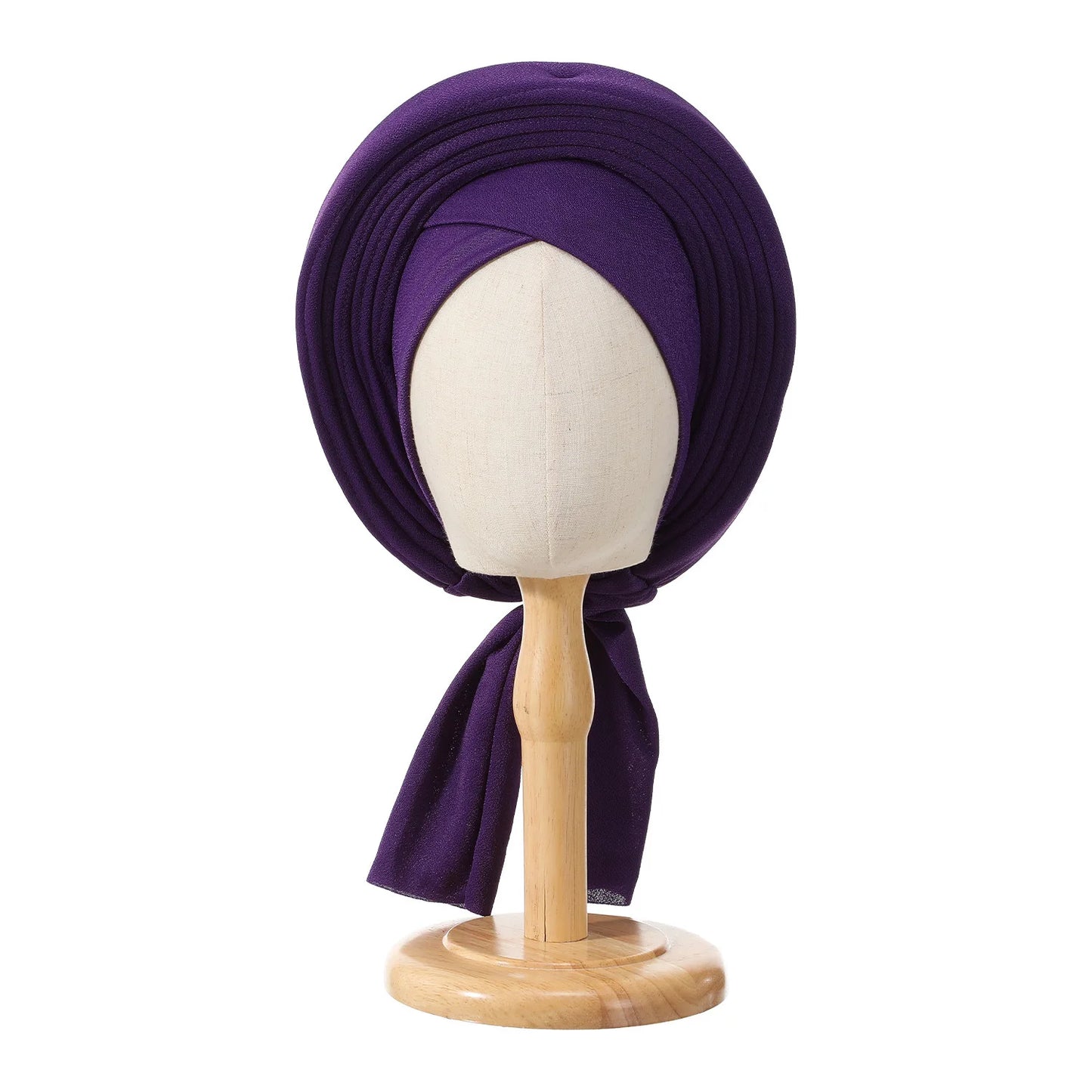 Folded Bud Turban Cap