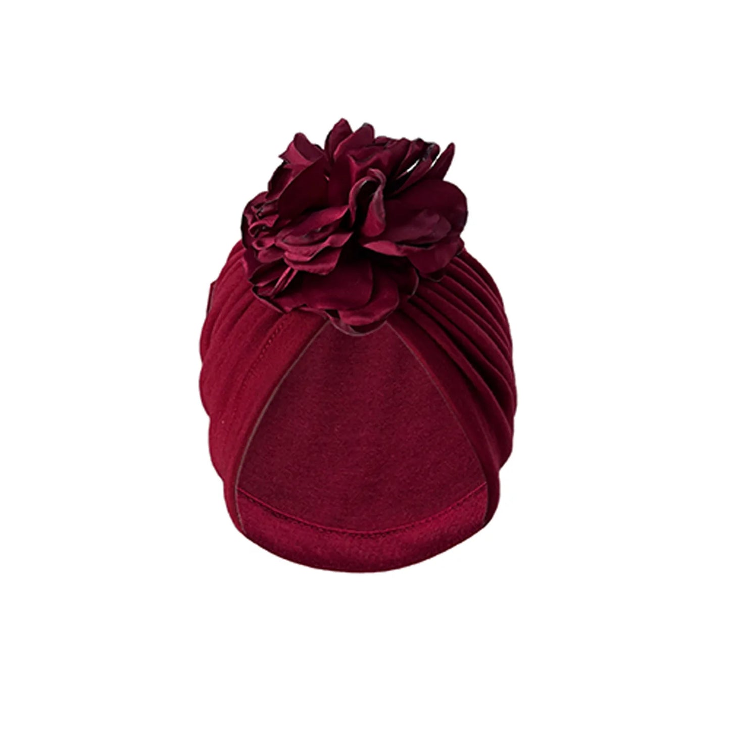 Women Turban Hat Bonnet Indian Cap Head Wrap Big Flower Elastic Hair Bands Hat Beanie Ladies Girls Hair Accessories