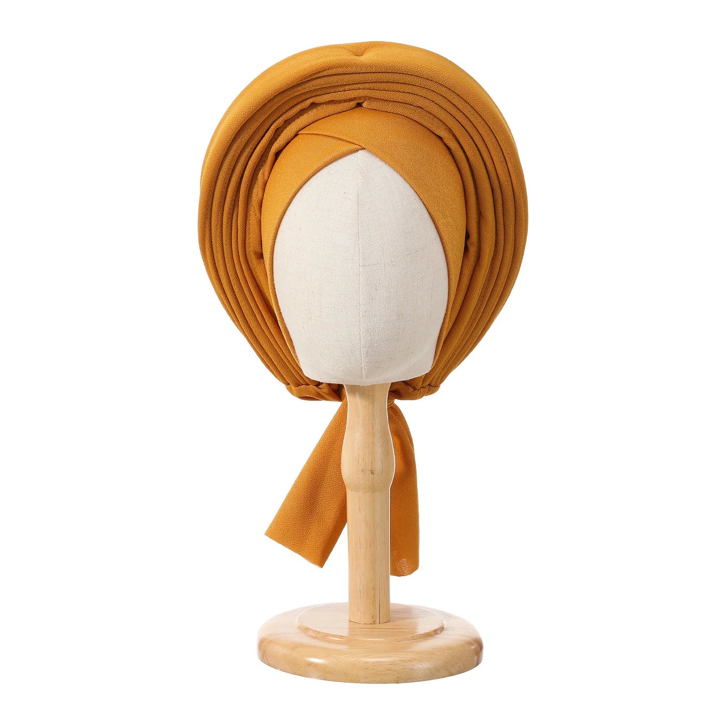 Folded Bud Turban Cap