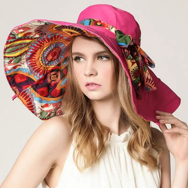 Wide Brim Floral Sun Hat – Your Ultimate Beach Day Crown ☀️🌸