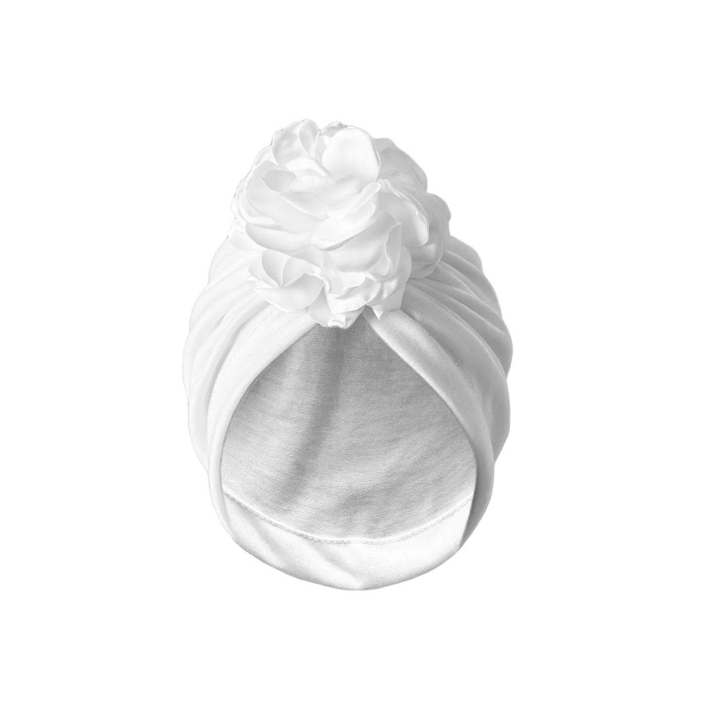 Women Turban Hat Bonnet Indian Cap Head Wrap Big Flower Elastic Hair Bands Hat Beanie Ladies Girls Hair Accessories