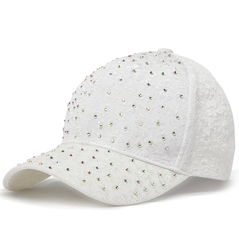 Rhinestone Designer Hip Hop Cap