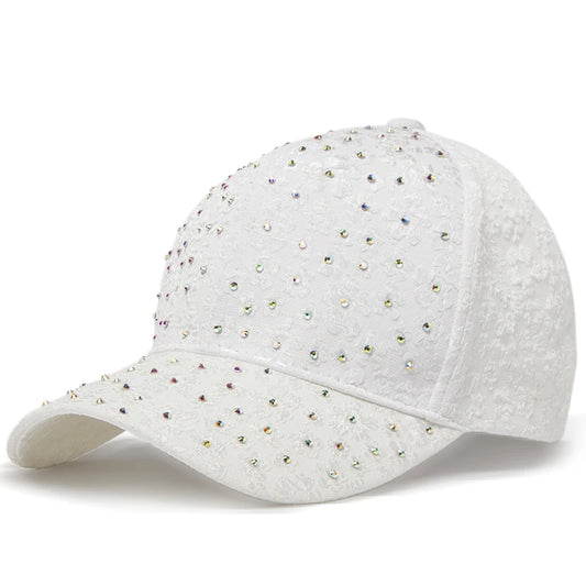 Rhinestone Designer Hip Hop Cap