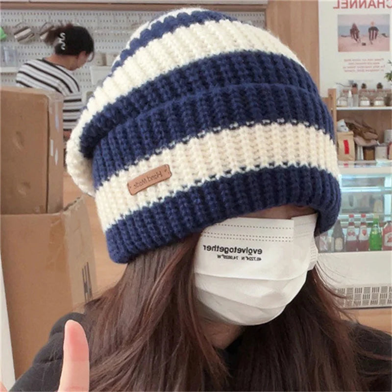 Casual Knitted Bonnet Beanies
