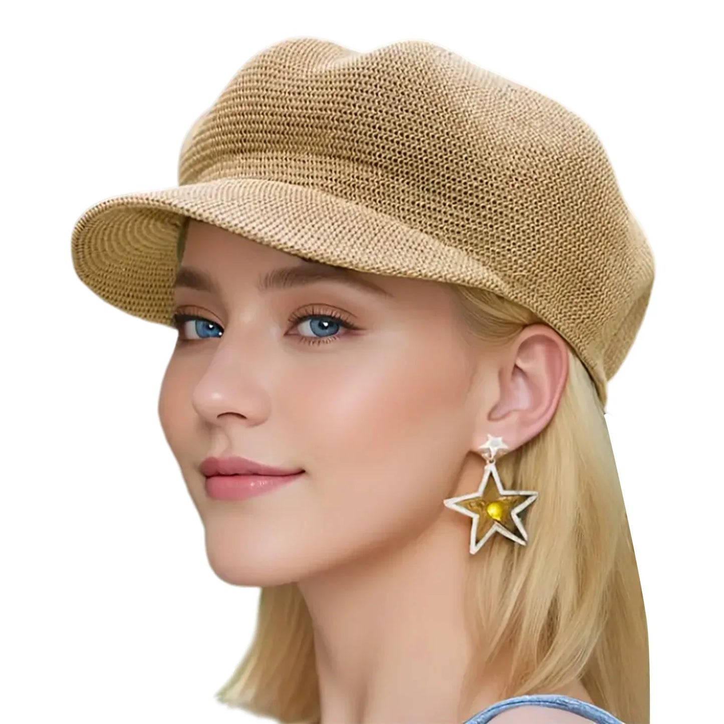 Women's Trendy Beret Hats Classic French Style Beret for Women Solid Color Soft Fabric Summer Sun Protection Beret for Outdoor
