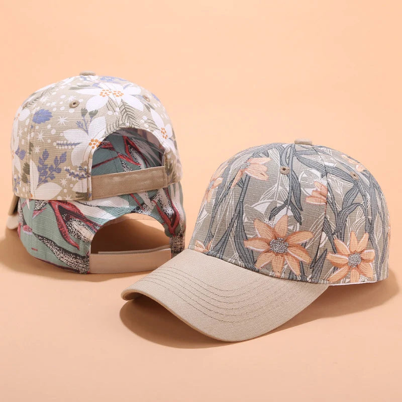 Floral Print Baseball Cap