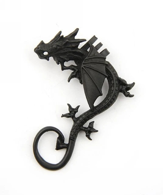 Retro Vintage Gothic Rock Punk Twine Dragon Shape Ear Cuff  Earring Earrings for Women Men  Earrings