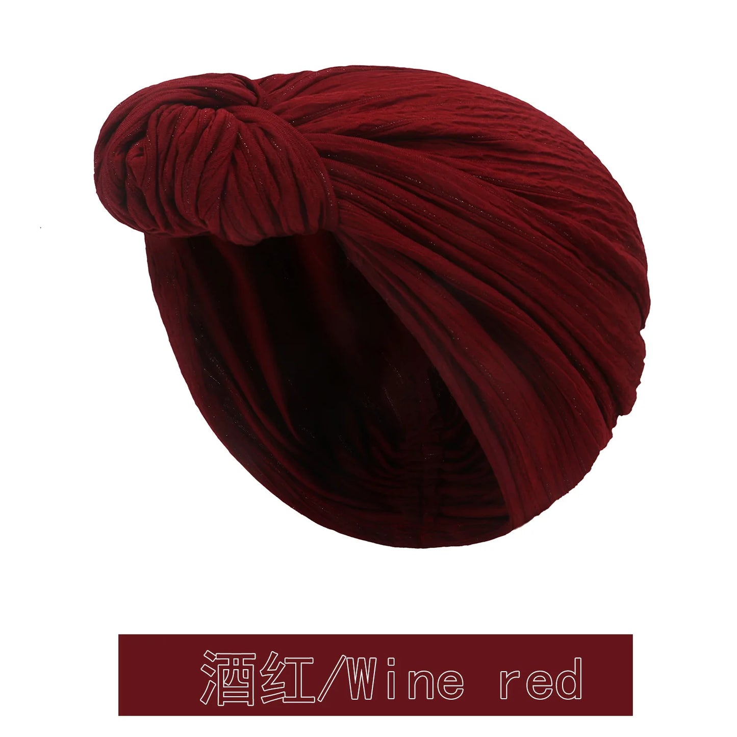 Fashion Women Shine Silver Wire Knot Turban Cap Autumn Winter Warm Headwear Bonnet Casual Streetwear Female Muslim Indian Hats