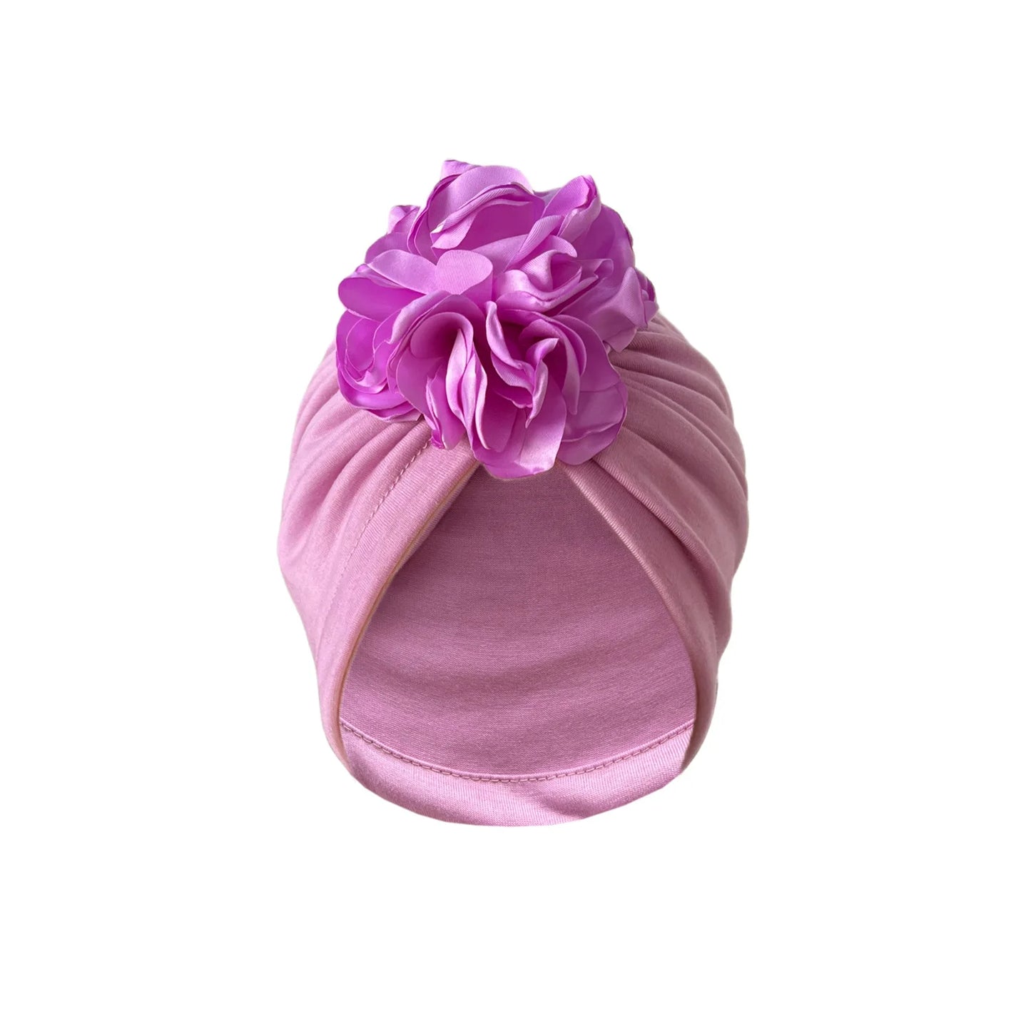 Women Turban Hat Bonnet Indian Cap Head Wrap Big Flower Elastic Hair Bands Hat Beanie Ladies Girls Hair Accessories