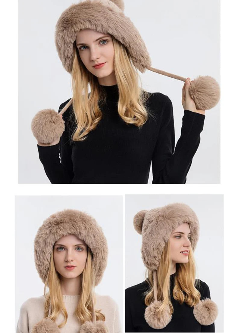 Knitted Balaclava Beanie Hat – Built-In Face Mask, Hood & Neck Scarf for the Woman Who Does It All ❄️🧶