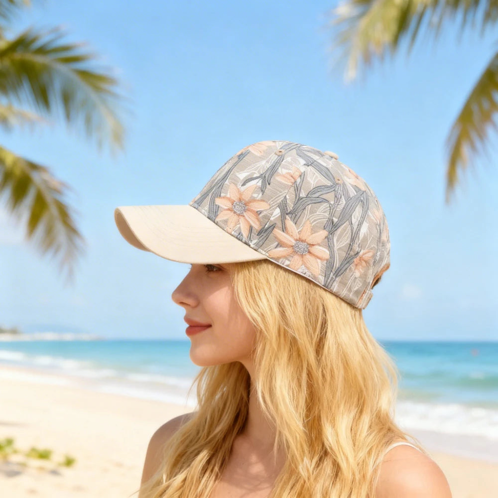 Floral Print Baseball Cap