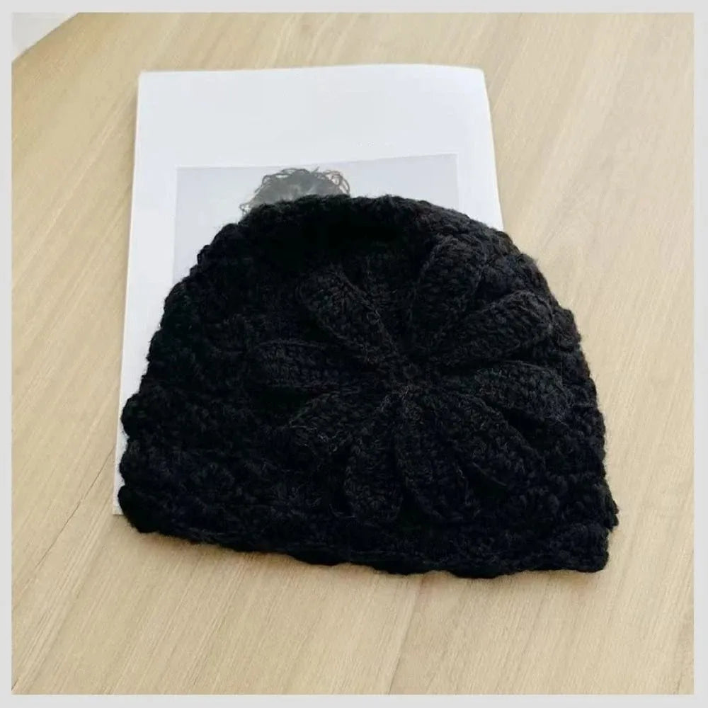 Handmade Crochet Flower Hat Thin Bohemian Style for All Seasons