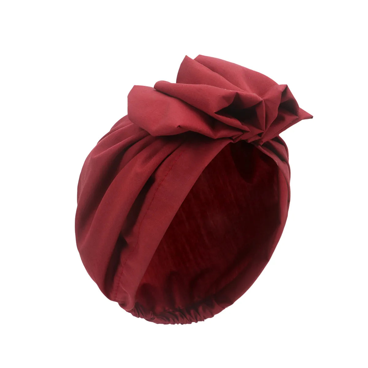 Elegant Retro Turban for Women Headscarf Cap Soild Color Ladies Beanies Caps