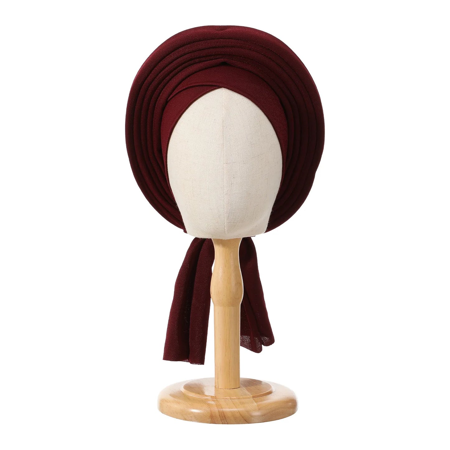 Folded Bud Turban Cap