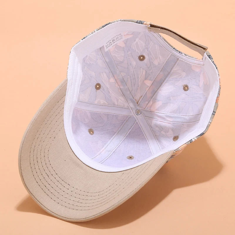 Floral Print Baseball Cap