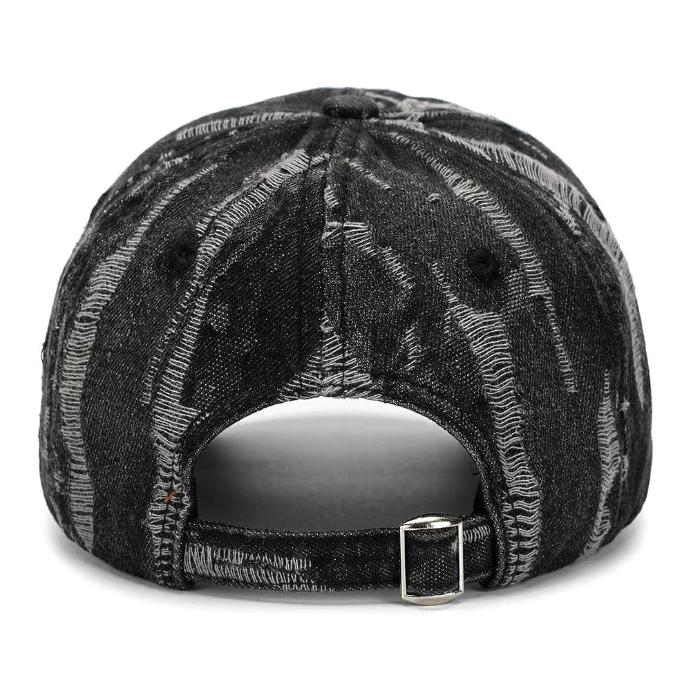 Distressed Denim Cap – The It-Girl Hat You Didn't Know You Needed 🧢✨