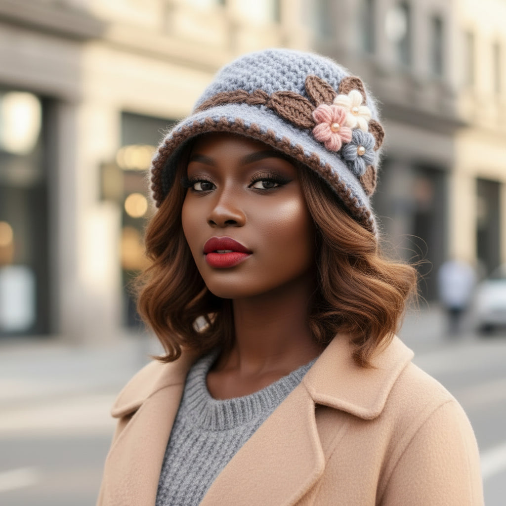 Warm Knitted Bucket Hat – Windproof Plush Yarn, Foldable Crochet & Giving Cozy Outdoor It-Girl Energy 🪣✨