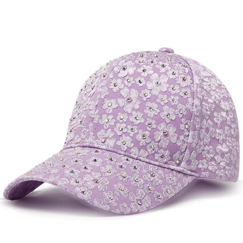 Rhinestone Designer Hip Hop Cap