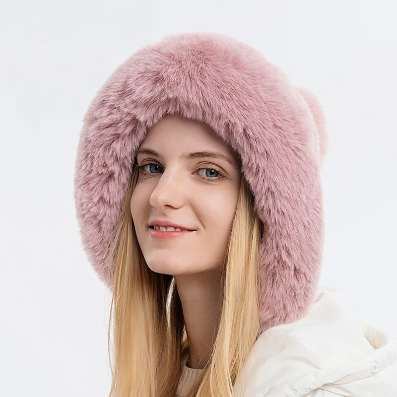 Knitted Balaclava Beanie Hat – Built-In Face Mask, Hood & Neck Scarf for the Woman Who Does It All ❄️🧶