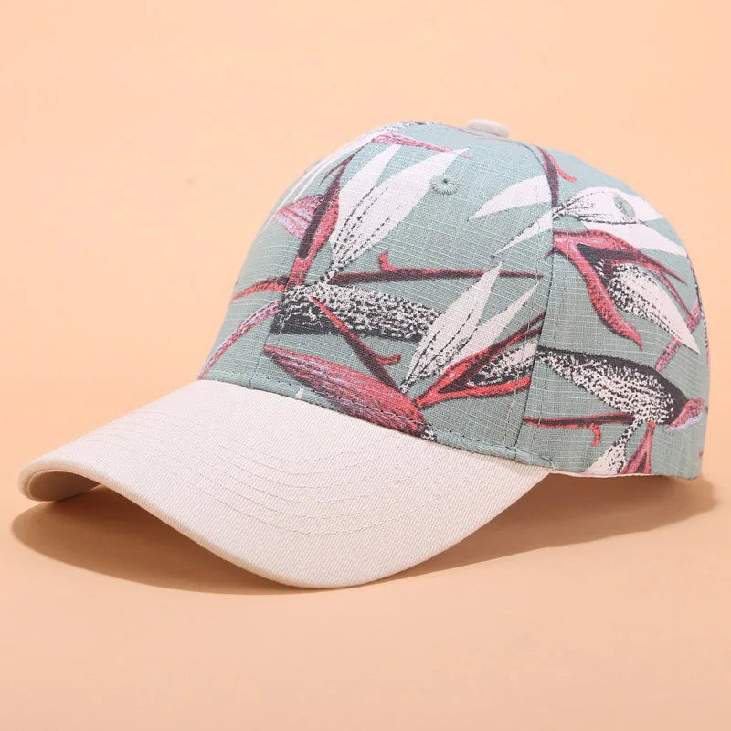 Floral Print Baseball Cap
