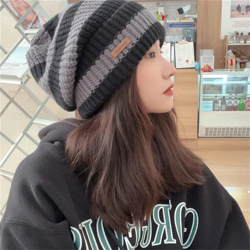 Casual Knitted Bonnet Beanies