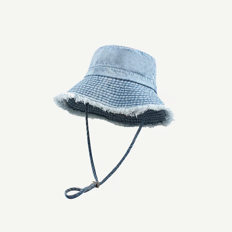 Leopard print fisherman hat with large eaves for spring and summer, suitable for men and women, providing sun protection